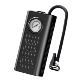 Ασύρματη αντλία αέρα αυτοκινήτου και ποδηλάτου, 80W, σώμα ABS, μονού κυλίνδρου, 30 L/min, με μετρητή πίεσης