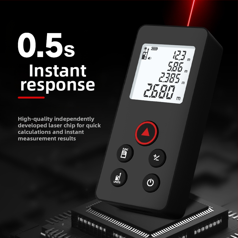 Peak of Rice N40puls rokas pārnēsājamais infrasarkanais lāzera distancētājs precīzai platību un attālumu mērīšanai