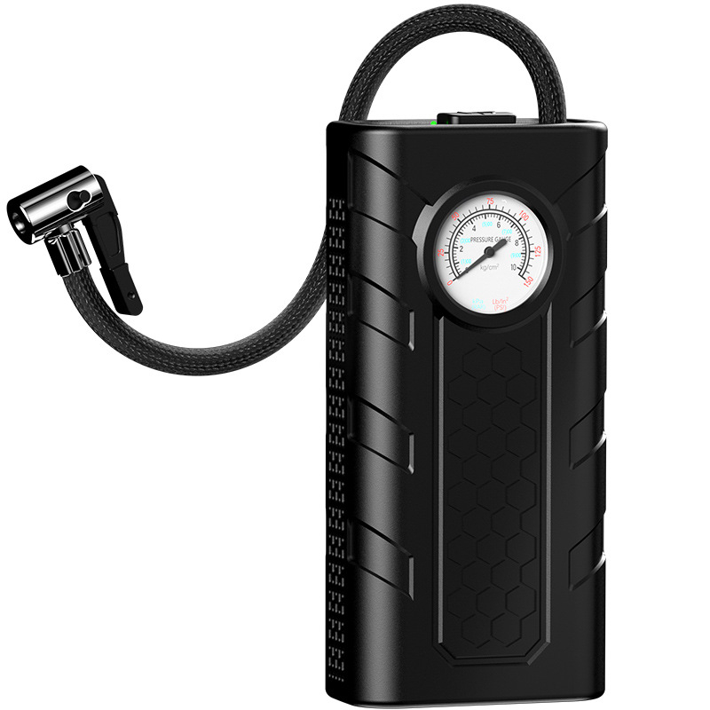 Φορητή αντλία ελαστικών αυτοκινήτου, 12V, 80W, επαναφορτιζόμενη, ABS περίβλημα, ροή 25 L/min