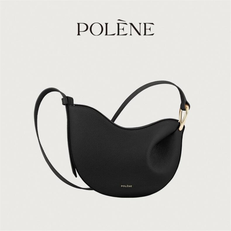 Polen Tonca geantă crossbody din piele naturală, textură lychee, formă de scoică, închidere magnetică, căptușeală din piele sintetică