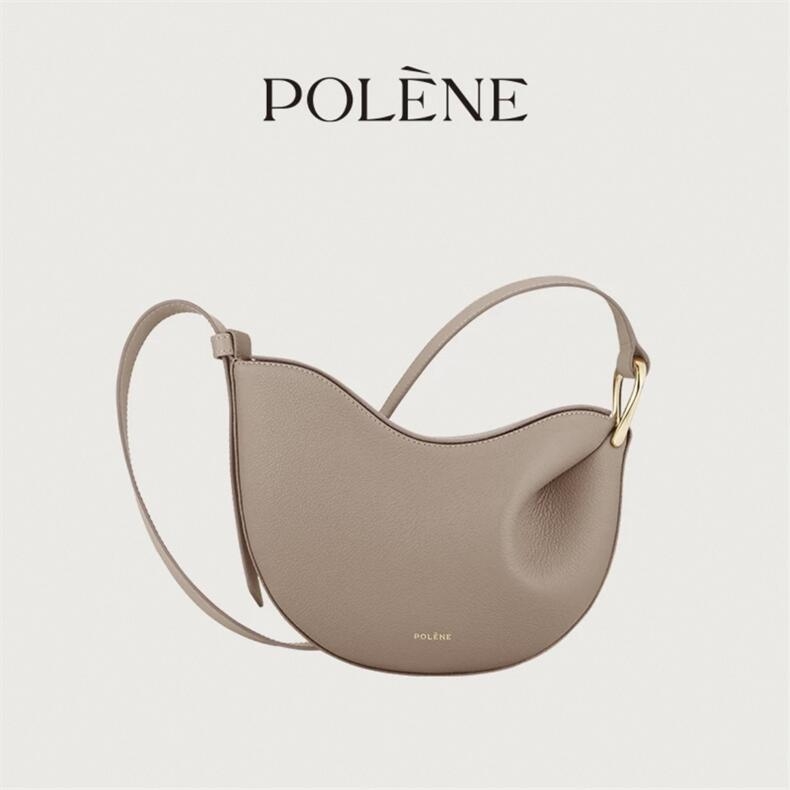 Polen Tonca geantă crossbody din piele naturală, textură lychee, formă de scoică, închidere magnetică, căptușeală din piele sintetică