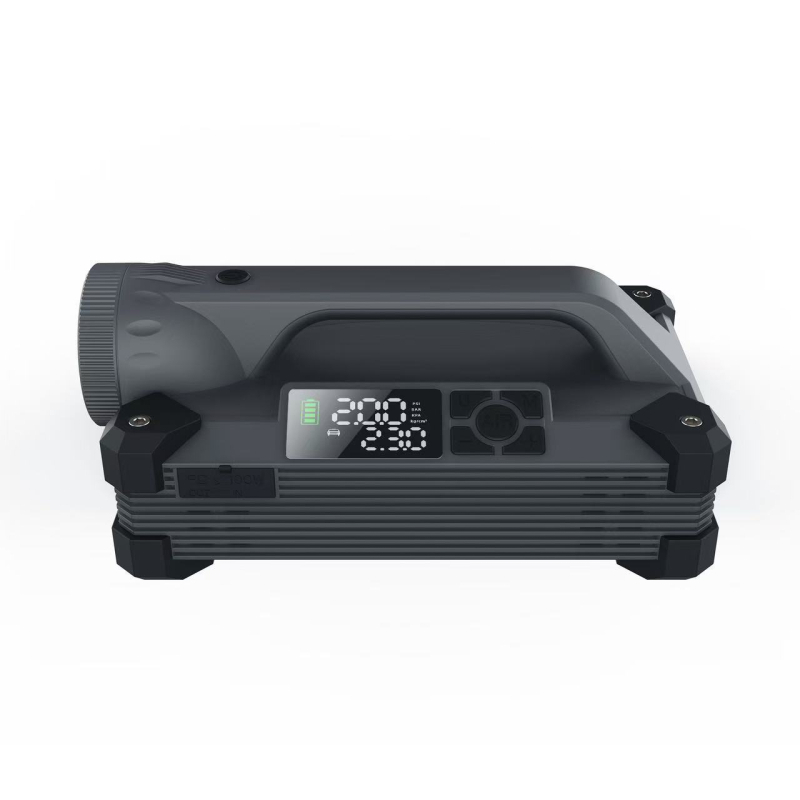 12V Εκτάκτης Εκκίνησης Αυτοκινήτου Με Διπλού Κυλίνδρου Αντλία Αέρα, 60 L/min, Ψηφιακή Οθόνη, 1000–2000A Εκκίνηση