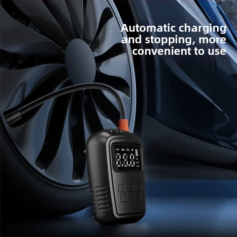 Prenosná automobilová vzduchová pumpa s USB nabíjaním, 220 W, 30 L/min, 110–220 V, 5–20 min prevádzky, 690 g