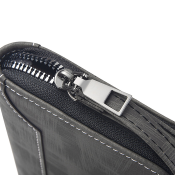 Ανδρικό μακρύ πορτοφόλι-τσάντα για κινητό με πολλές θήκες καρτών και μεγάλη χωρητικότητα, PU δέρμα, μοντέλο 9061-4, στυλ επιχειρηματικής μετακίνησης, αδιάβροχο και εξαιρετικά ελαφρύ