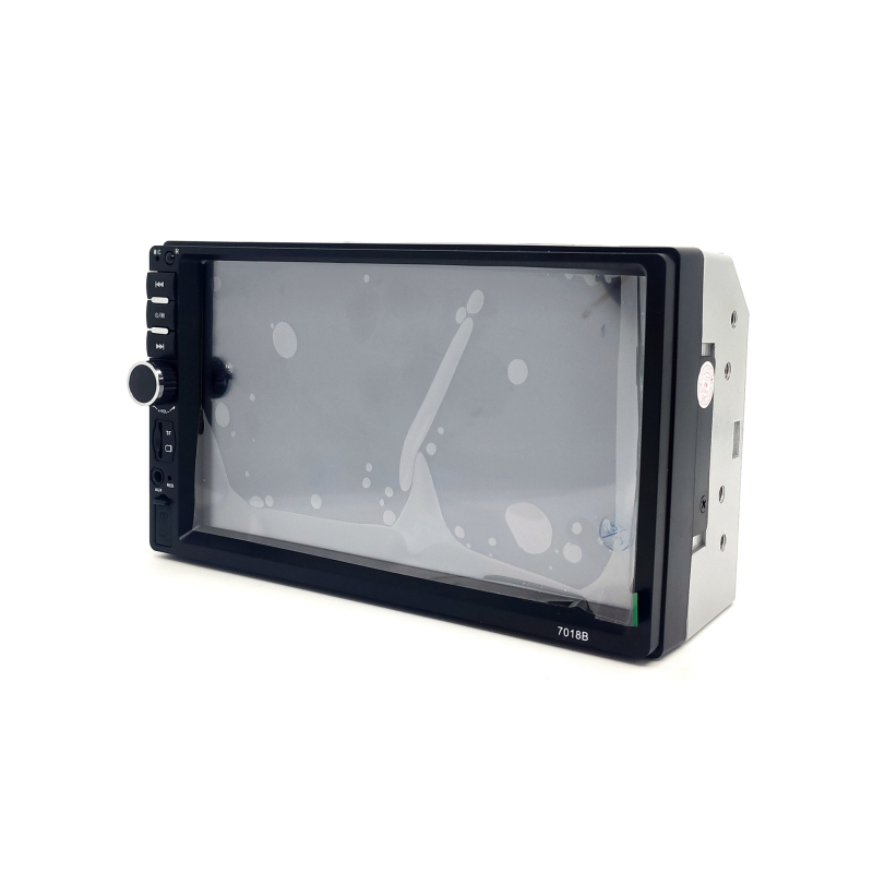 Automobilinis multimedijų imtuvas su CarPlay parinktimi, LCD ekranas, MiniSD atminties kortelė, 12V maitinimas, nuotolinis valdymas