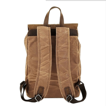 Platneni putni ruksak s zakrivljenim naramenicama, kapacitet 20–35 L, prostor za 12-inčni prijenosnik, podstava od pamuka