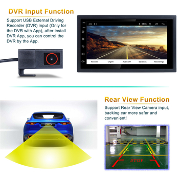 Automobilinis MP5 Android navigacijos grotuvė RK-A708, keturių branduolių, 2+32GB, OLED ekranas