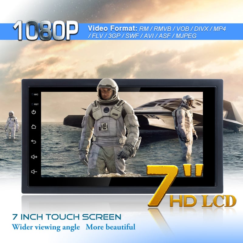 Automobilinis MP5 Android navigacijos grotuvė RK-A708, keturių branduolių, 2+32GB, OLED ekranas