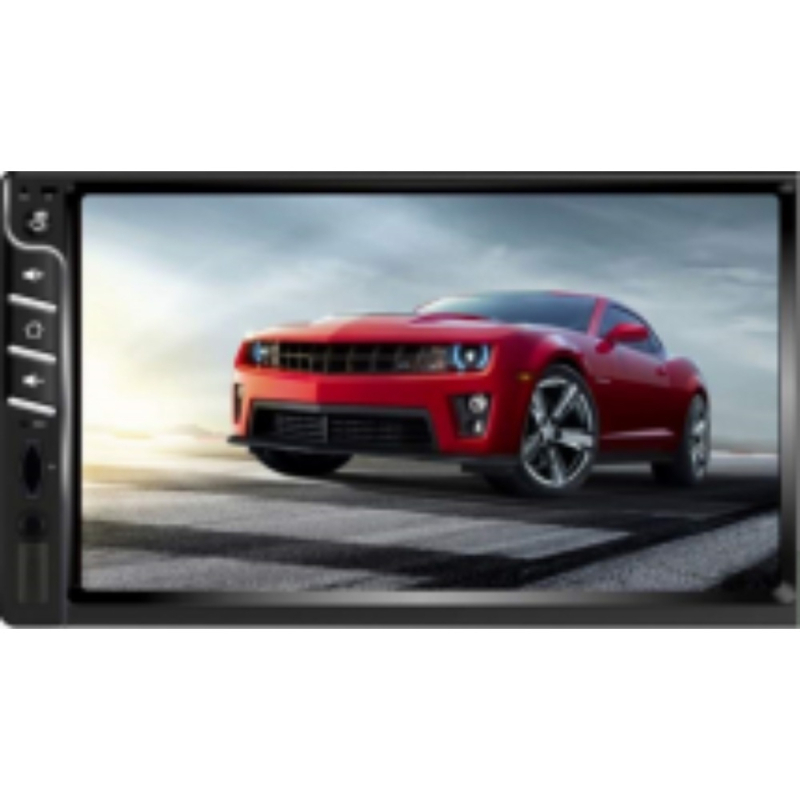 RF-7033 auto MP5 multimedijski player s Bluetoothom, CarPlay navigacijom, video formati AVI/FLV/MOV i MP3 zvuk, napajanje 12-24V DC