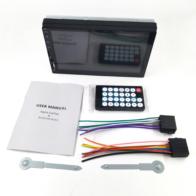 Auto MP5 prijemnik s bežičnim CarPlayom, Bluetoothom, kapacitivnim dodirnim LCD zaslonom, reprodukcija USB/TF/MP3/MP4/MP5, podrška SD kartici, model 7024