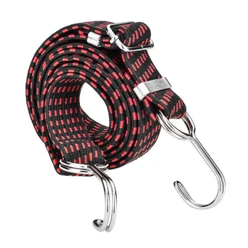 Elastični kaiš za pričvršćivanje za motocikle i prtljagu s kopčom od aluminijske legure, latex žica, nosivost 100 kg