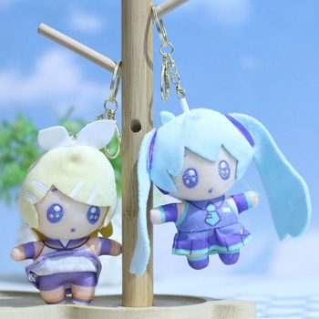 Λούτρινο κούκλα μπρελόκ για τσάντα, εμπνευσμένο από Hatsune Miku, εξαιρετικά μαλακό με γέμισμα PP βαμβάκι, προσαρμογή λογότυπου (OEM)