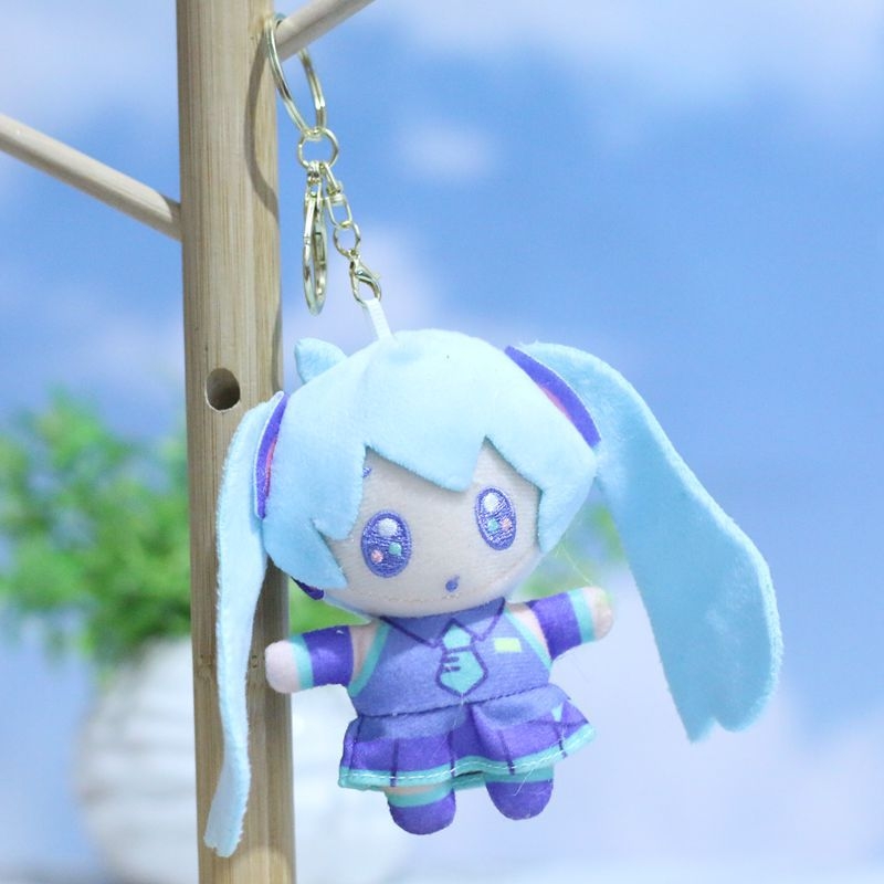 Λούτρινο κούκλα μπρελόκ για τσάντα, εμπνευσμένο από Hatsune Miku, εξαιρετικά μαλακό με γέμισμα PP βαμβάκι, προσαρμογή λογότυπου (OEM)