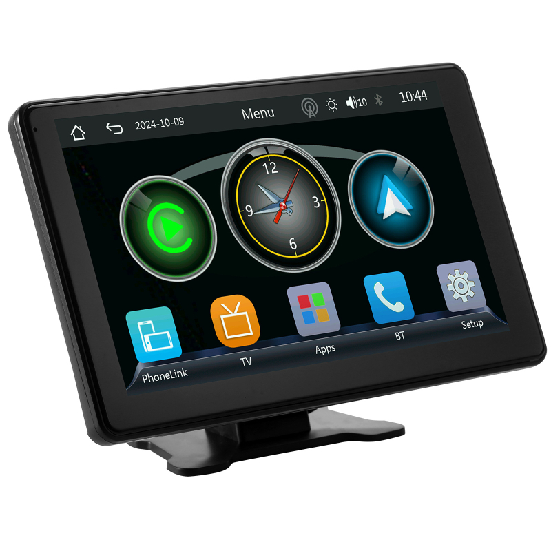 9-inčni bežični CarPlay GPS navigacijski sustav za ogledalo retrovizora, s Wi-Fi, podrška TF kartici do 256GB, napajanje 12–24V DC, DDR2 64MB ugrađena memorija