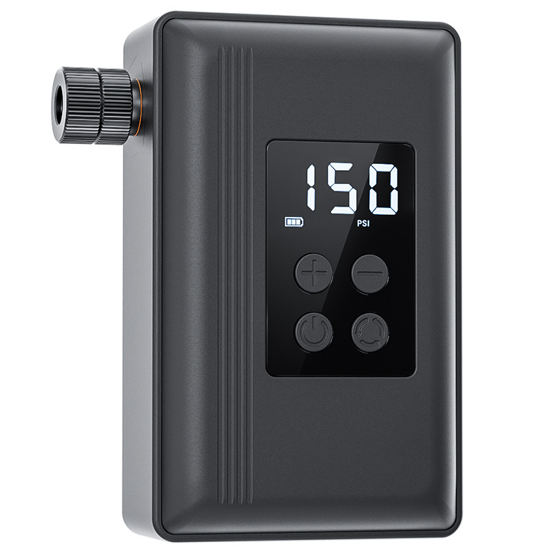 Prijenosna pumpa za bicikl s digitalnim zaslonom — 25 L/min, Type-C napajanje, USB punjenje, težina 540 g, jednocilindrični dizajn