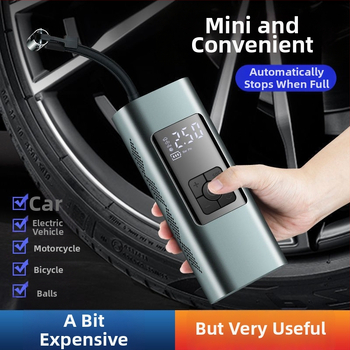 Ασύρματος φορητός αντλητής αέρα αυτοκινήτου με ψηφιακή οθόνη, 12V, 220W, 25 L/min; κατάλληλος για αυτοκίνητο, ποδήλατο, μοτοσικλέτα και μπάλες