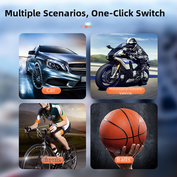 Ασύρματος φορητός αντλητής αέρα αυτοκινήτου με ψηφιακή οθόνη, 12V, 220W, 25 L/min; κατάλληλος για αυτοκίνητο, ποδήλατο, μοτοσικλέτα και μπάλες