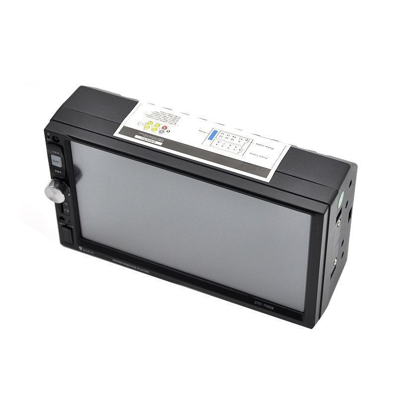 Automobilski MP5 multimedijalni navigacijski uređaj s CarPlay i Bluetoothom, model CTC-7080, podrška MiniSD kartici, video formati AVI RMVB MPEG-4 FLV MOV, audio formati MP3 WMA WAV APE FLAC