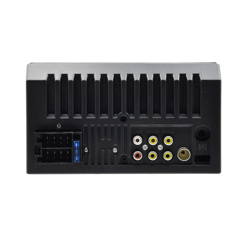 MP5 auto player Bluetooth s navigacijom i središnjom kontrolom za obostrano gledanje uz LCD dodirni zaslon (12-24V DC; Model CTC-7166; MiniSD kartica; CarPlay i povezivanje s telefonom; video formati: AVI, RMVB, MPEG-4, FLV, MPG, MOV)