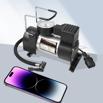 Αεροσυμπιεστής αυτοκινήτου υψηλής ισχύος με μετρητή πίεσης ελαστικών, 150W, 48–72V, 35 L/min, καλώδιο 120 cm, φορητή μονόκυλινδρη μονάδα