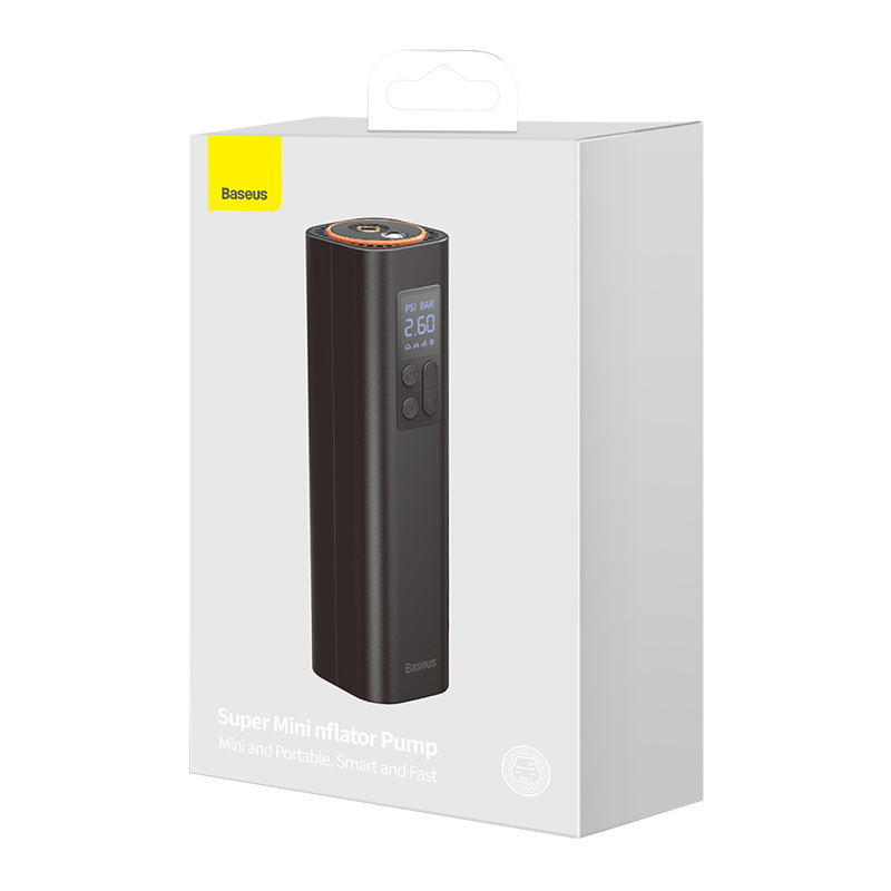 Ultra Mini αντλία αυτοκινήτου με αναλογική οθόνη και μετρητή πίεσης ελαστικών, 12V, 50 L/min