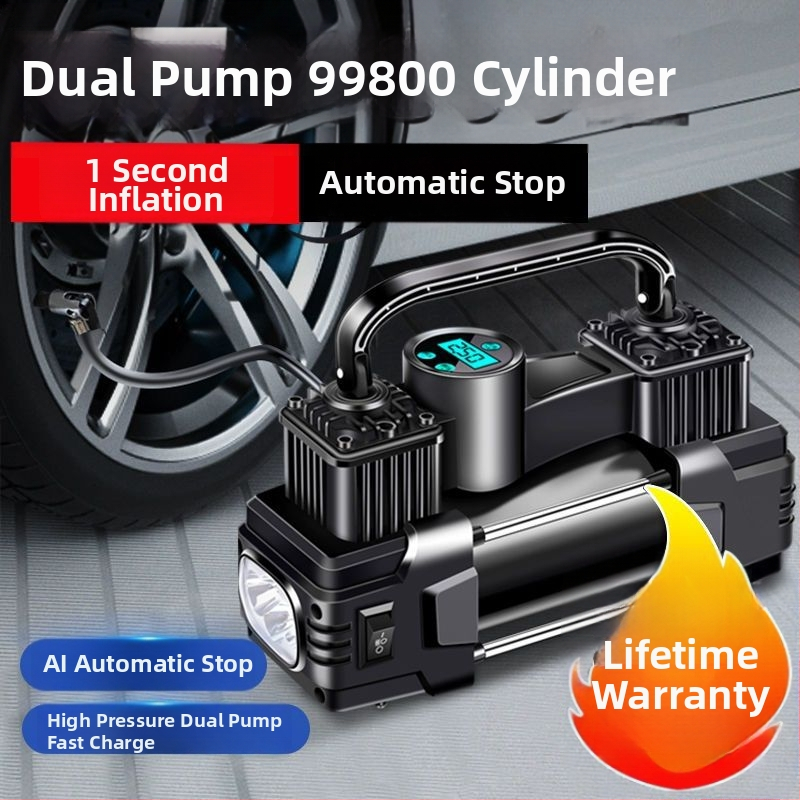 Autopumpa na montáž do vozidla, dvojvalcová, 220W, digitálny displej, 5 m kábel