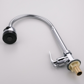 Kuhinjska slavina s šestougaonim vertikalnim dizajnom, magnetska, mesingana legura, keramičko jezgro ventila, nominalni tlak 10 bar, radna temperatura 0–90°C