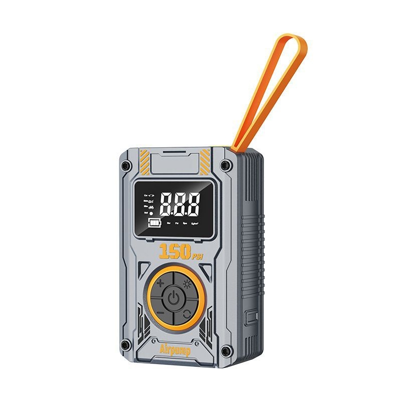 Prijenosna automobilska pumpa s pametnim digitalnim zaslonom, jednocyklna, 12 V, 100 W, 30 L/min, punjiva, radi više od 20 minuta
