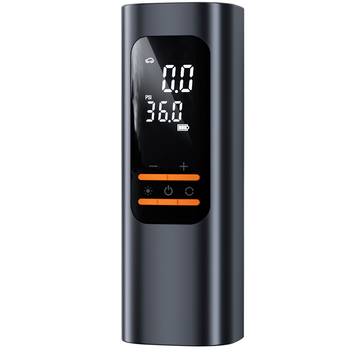 Vozilom montirana bežična pumpa za zrak s digitalnim LCD zaslonom — 12V, 100W, 25 L/min, litijeva baterija