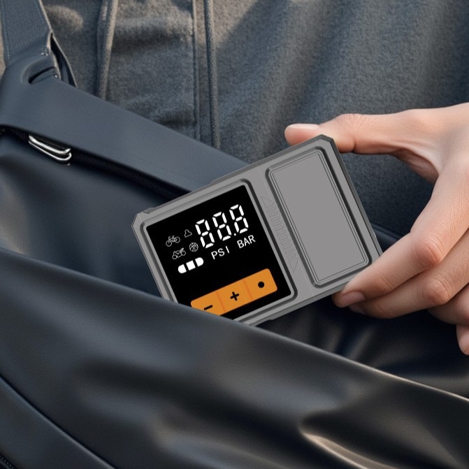 Mini pumpa za zrak za planinski bicikl s AI pametnim prijenosnim električnim pumpom, jednocilindrična, 60 L/min, 220 W, digitalni zaslon