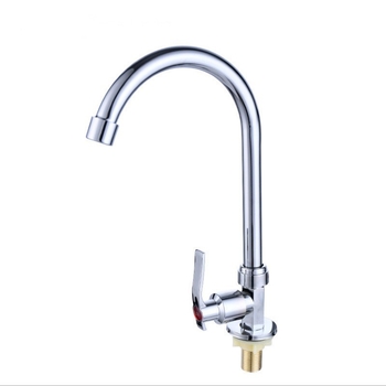 Kuhinjski faucet s jednim hladnim vodom za sudoperu, okretni slavine s mesingovim jezgrama ventila
