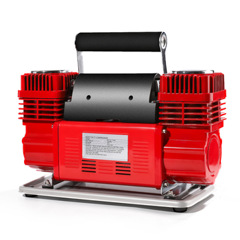 Automobilska električna pumpa za zrak – visokoučinkovita dvostrukocilindrična pumpa za gume, 12V, 280W, 70 L/min, 5 m crijevo