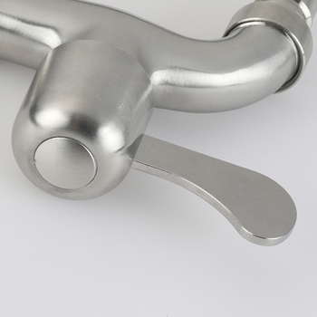 Miješajući slavina za ugradnju u zid, nehrđajući čelik, 10 mm ulaz/izlaz, 10–100°C (ugradnja u zid; nehrđajući čelik; 10 mm ulaz/izlaz; 10–100°C)