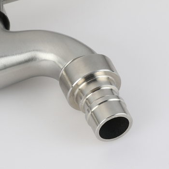 Miješajući slavina za ugradnju u zid, nehrđajući čelik, 10 mm ulaz/izlaz, 10–100°C (ugradnja u zid; nehrđajući čelik; 10 mm ulaz/izlaz; 10–100°C)