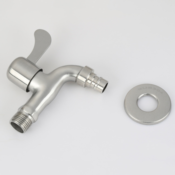 Miješajući slavina za ugradnju u zid, nehrđajući čelik, 10 mm ulaz/izlaz, 10–100°C (ugradnja u zid; nehrđajući čelik; 10 mm ulaz/izlaz; 10–100°C)