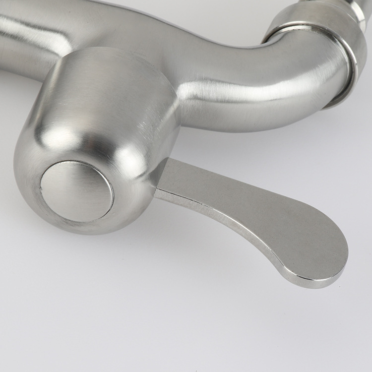 Miješajući slavina za ugradnju u zid, nehrđajući čelik, 10 mm ulaz/izlaz, 10–100°C (ugradnja u zid; nehrđajući čelik; 10 mm ulaz/izlaz; 10–100°C)