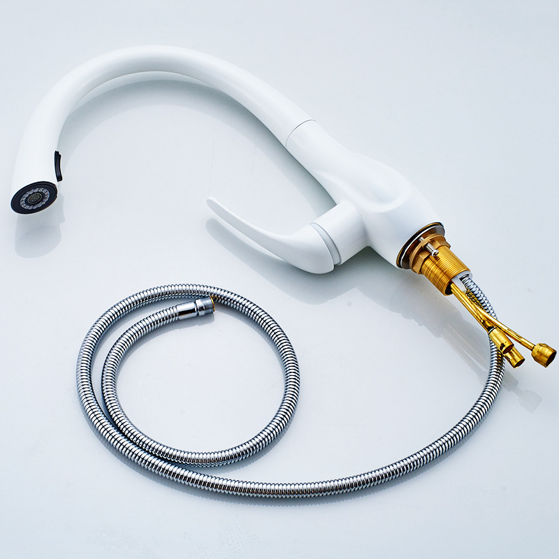 Kuhinjska slavina, bakrena, model AL-166-33W, nominalni tlak 0,8–1,2 MPa, radna temperatura 0–90 °C, promjer ulaza/izlaza 1/2 in