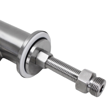 Kuhinjska slavina od nehrđajućeg čelika, topla i hladna, brušeni završetak, keramički disk ventil, montaža na površinu