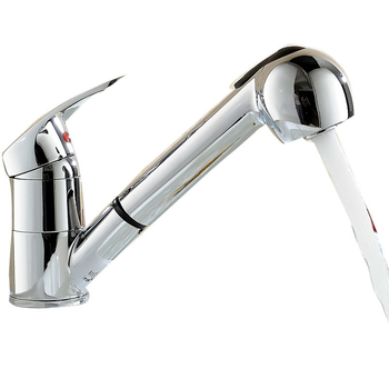 Kuhinjski miješalica s jednim otvorom i povlačnom mlaznicom, keramički ventil, model L218