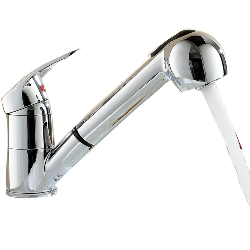 Kuhinjski miješalica s jednim otvorom i povlačnom mlaznicom, keramički ventil, model L218