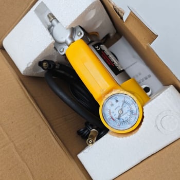 Μεταλλικός αντλητής αέρα αυτοκινήτου με LED φως; ισχυρός ηλεκτρικός συμπιεστής ελαστικών, 12V, 120W, 35L/min, μεταλλικό περίβλημα, πιεσόμετρο ελαστικών