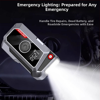 Autóvészhelyzeti indító egység beépített légpumpával (12V, 600A, CE/FCC/UL/ROHS)