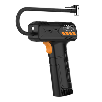 Pompa de aer fără fir pentru mașină cu afișaj digital, reîncărcabilă, 12V, 80W, 30 L/min, portabil pentru mașini și biciclete