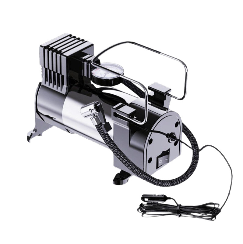 Prijenosna automobilska pumpa za zrak 12V, 120W, 40 L/min, s manometrom, kabel duljine 1,5–3 m
