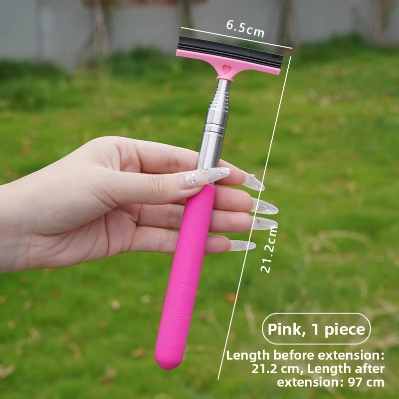 Defu ștergător din oțel inoxidabil pentru oglinda auto, retractabil, racletă de curățare pentru ploaie