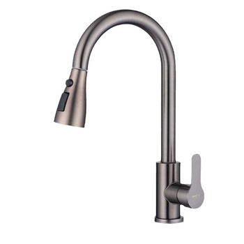 Kuhinjski slavina s izvučnim izlazom, topla i hladna voda, nehrđajući čelik 304, keramički ventil, model B8068