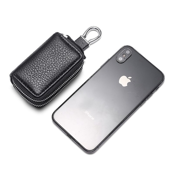 Torba za ključeve za muškarce – PU koža, vodootporna, ultra lagana, proširiva zapremina, zatvarač