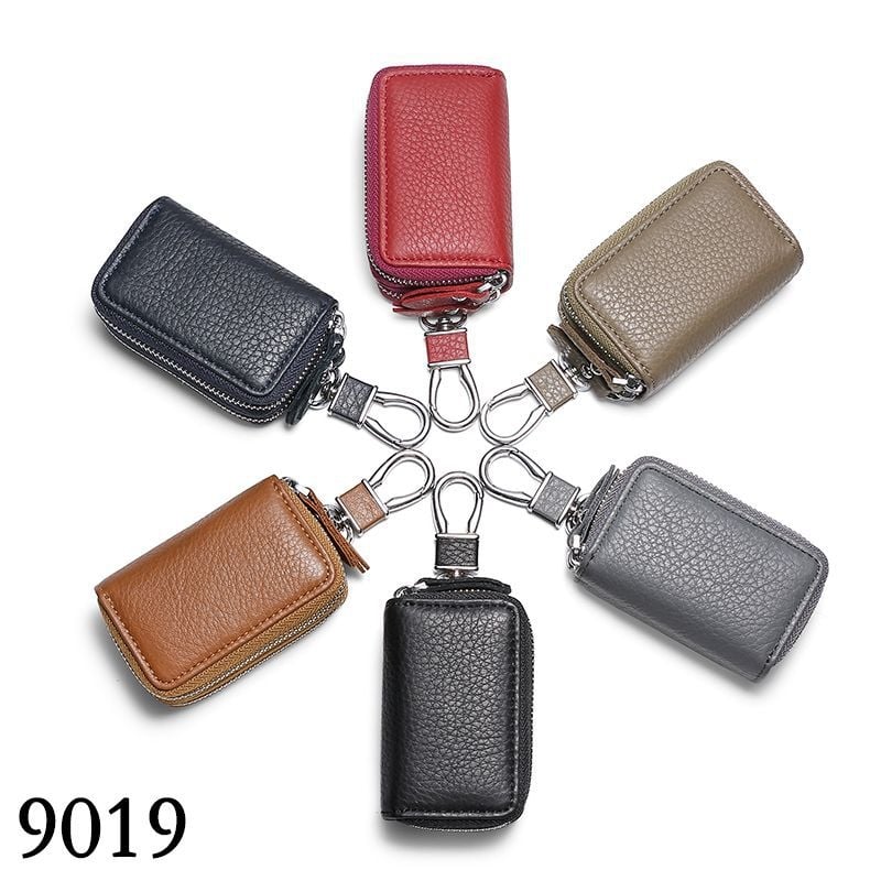 Torba za ključeve za muškarce – PU koža, vodootporna, ultra lagana, proširiva zapremina, zatvarač