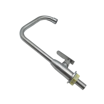 Kuhinjska slavina od nehrđajućeg čelika, 360° rotacija, jednospojna veza, otvaranje ključem, bakreno jezgro ventila