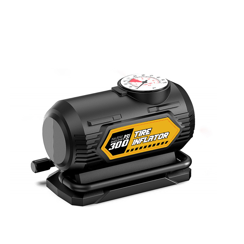 Automehanička pumpa za gume, prijenosna s manometrom, 12V, 80W, protok zraka 30 L/min, pokazivač zaslona, kontinuirani rad više od 20 minuta